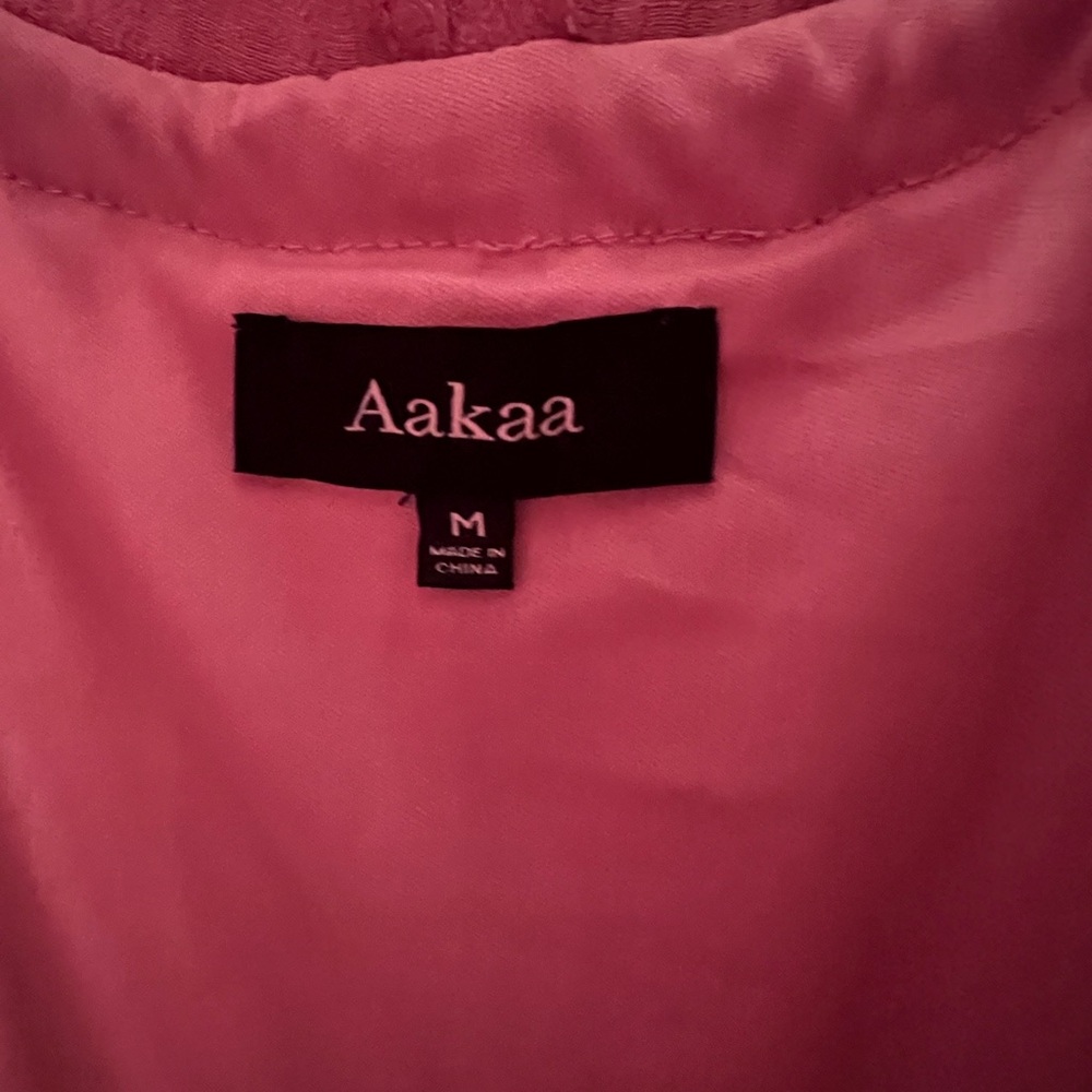 Aakaa Elegant Pink Maxi Dress Size M - Picture 5 of 9
